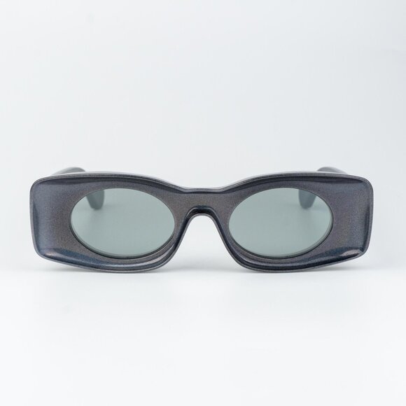 Loewe Paula's Ibiza Women Sunglasses Metallic Mirror Rectangle LW40033I 05X - Picture 2 of 15